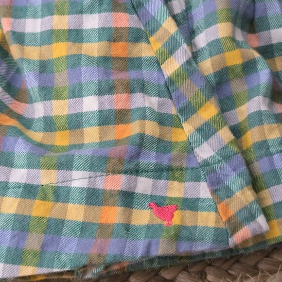 Pink Chicken‎ Dress Cotton Green Ruffles Country 3-6mos Boho Long Sleeves - Picture 7 of 7